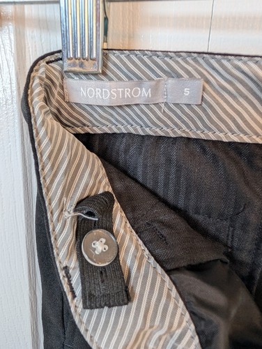 Boys Nordstrom Formal Black Suit Sz 5 Wedding Coat/Pants Wool Blend Please Read - Picture 8 of 9