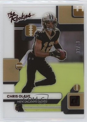 2022 Panini Clearly Donruss The Rookies Red 32/49 Chris Olave #TR-6 RC 1c3k