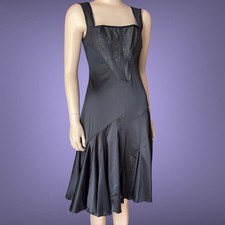 Roberto Just Cavalli VTG Evening Corset Black DRESS Size M-L/L