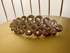 Vintage Philips Hair Clip Barrette Gold Tone