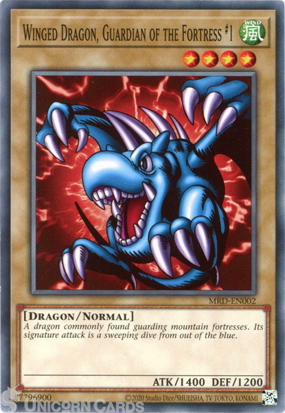 MRD-EN002 Winged Dragon, Guardian of the Fortress #1 :: Common 25th Anniversary