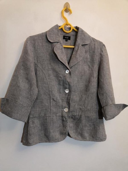 Women Hobbs Shirt Grey Linen 36 / S / 44