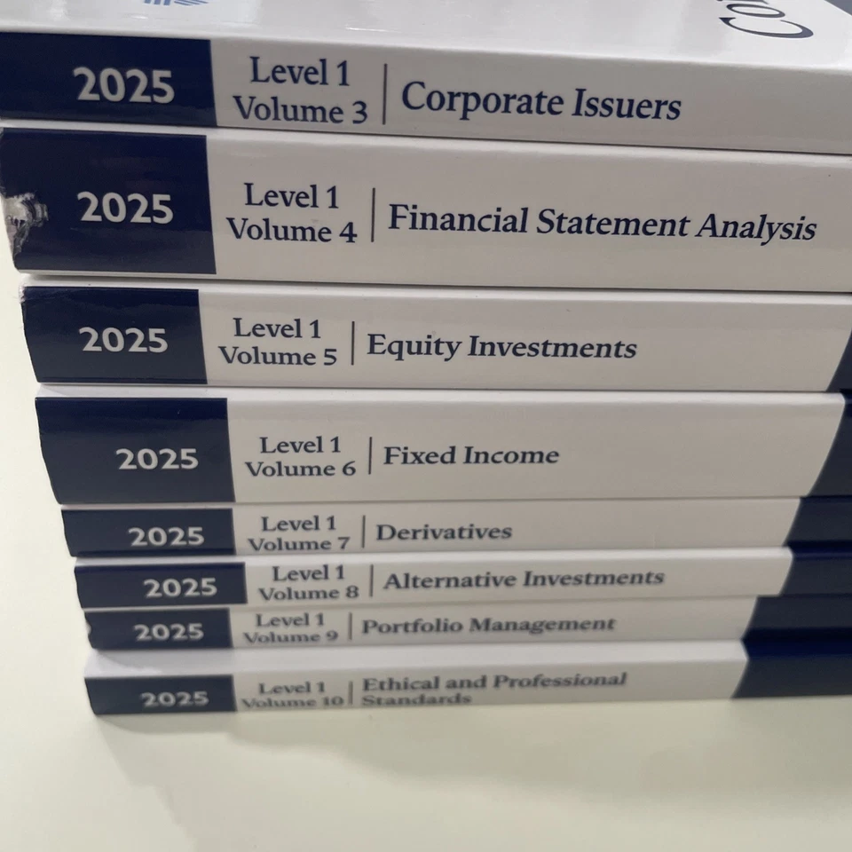 CFA Institute Program Curriculum Box Set Level 1 Volume 3-10 - Image 2 of 4