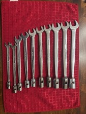 Snap On Tools Usa 10pc Fhom Metric 10mm To 19mm Flex Head Combination Wrench Set