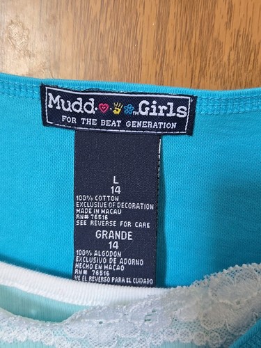 Size 14 Vtg Y2k Mudd Girls Lace Cami W/ Blue Cropped Jacket NWT 00s - Picture 10 of 10
