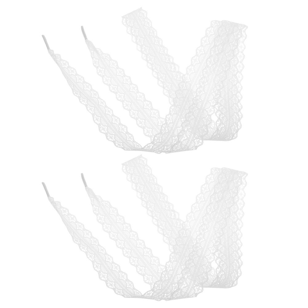APL 2 Pezzi Lacci in Pizzo per Scarpe da Ginnastica Ragazza Antielastici Cinghie Tacchi