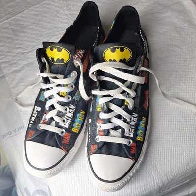 Converse Batman 80th Anniversary AllStar Chuck Taylor Men's 10 Women's 12