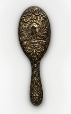 Antique Sterling Silver Hand Brush , hallmarked with Leon , Birmingham 