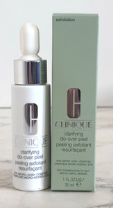CLINIQUE Clarifying Do-Over Peel Dry Oily Combination Skin Exfoliate 1oz 30ml BX