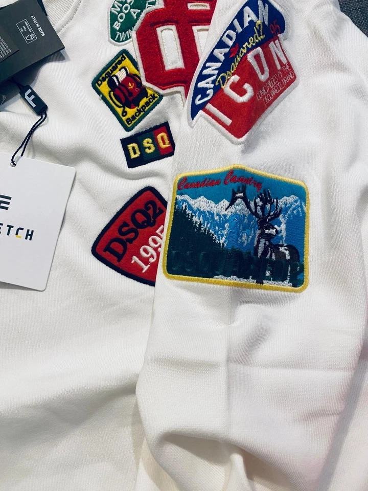 Dsquared2 Sudaderas Blanco Talla M Original  - Imagen 2 de 4