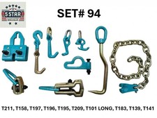 Set94 -10 Pieces Heavy Duty Auto Body Frame Machine Pulling Tools Clamps