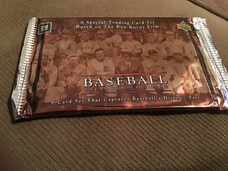 1994 (9) card set based on Ken Burns Baseball Film The American Epic MLB Sealed