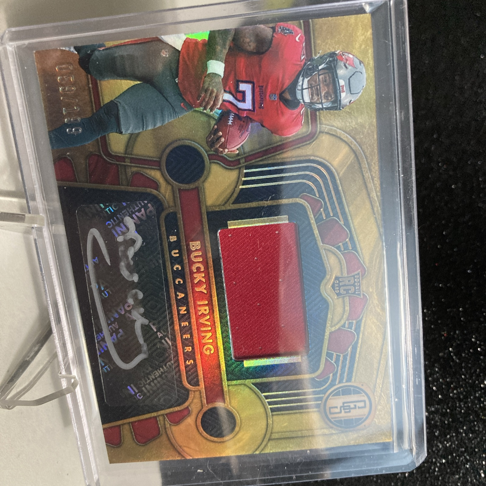 BUCKY IRVING 2024 Panini Gold Standard Rookie Patch Auto 59/199 Buccaneers #221