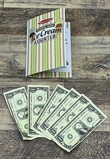 Melissa Doug Money Counter Serve Ice Cream 1 Bills Menu REPLACEMENT Dollars