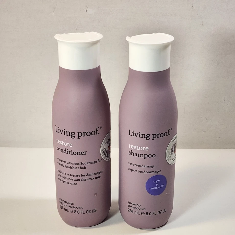 Living proof Restore Shampoo 8oz. & Conditioner 8oz Duo, Repairs & Strengthens. - Image 2 of 4