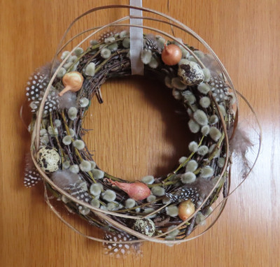 Türkranz für Ostern ~ Osterdekoration ~ handmade ~ Handarbeit ~ Osterkranz ~Deko