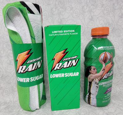 #ad Caitlin Clark x Gatorade Limited Edition Rain Berry Sideline Towel 2200 $20.95