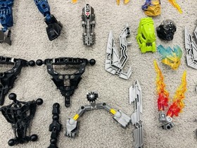 RARE Bionicle Lot Parts Pieces Masks Skull Grinder Basher Piraka 70795 70793