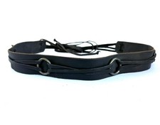 Unstamped HTC Hollywood Trading Company Black Leather Waist Tie Belt. Size 34