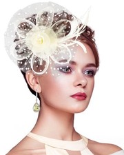 Fascinators for Women Kentucky Hats,Tea Party Hat Headband Hair Clip for Wedding
