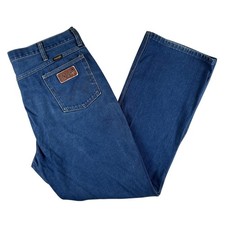 Vintage Wrangler Jeans Mens 38x31 Bootcut Denim Ideal Zipper USA Made 945DEN 70s