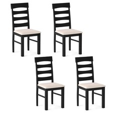 Dining Chairs Set of 4, High Back Dining Room Chairs w/Padded Seat for Kitchen