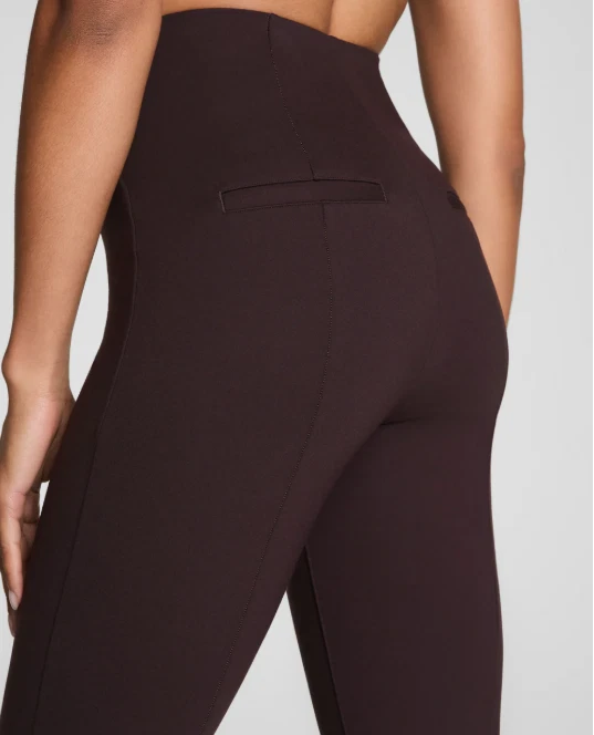 SPANXsupersmooth™ PerfectFit Ponte Micro Flare Pant - Truffle Brown (Petite) NEW - Image 4 of 4