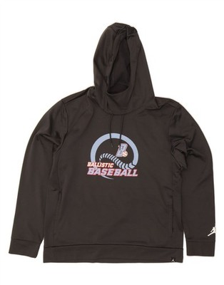 Jordan Herren Therma-Fit Grafik Hoodie Pullover Large grau Polyester DH80