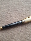 BAKELITE / METAL VOLKSWAGEN DOCUMENT PEN VW DEALER ACCESSORY SPLIT OVAL BUG BUS