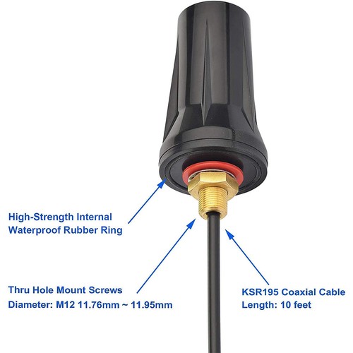 Außenbereich 4G/5G LTE Antenne SMA Stecker Antenne Wandhalterung externes Antennenkabel - Bild 10 von 12