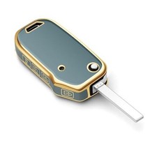 for Kia Key Fob Cover Flip Car Key Case fits K5 LX Seltos for flip key fob Blue