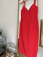 Sergio Hudson x Target Red Bustier Midi Dress NWT size XS