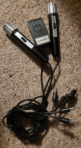 Vintage Lot of 3 - 2.5mm & 3.5MM Dynamic Microphones Mic WM-2022 & Others