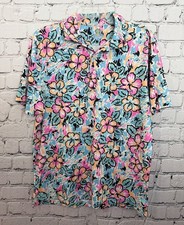 Chubbies Men's Short Sleeve Multicolor Floral Polo Shirt Size M