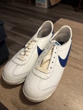 Vintage 80s Nike Cortez Lady Leather White  /Blue Made Rep Of Korea Sz 4
