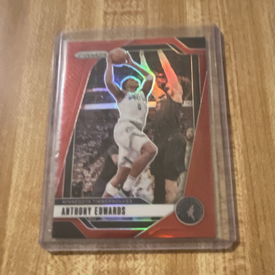 Panini 2024-25 Prizm Anthony Edwards Red Prizm /299 Timberwolves 