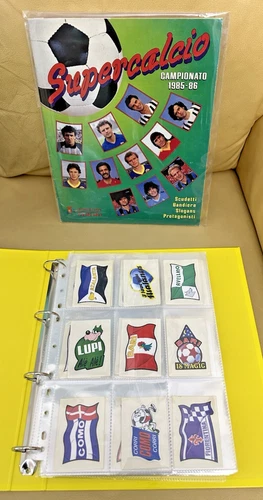 PANINI ALBUM SUPER FOOTBALL 1985 1985/86 EMPTY + COMPLETE SET FIGURINES NEW