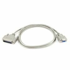 New 6ft RS232 Serial Cable Extension Male to Female DB9 9 Pin Straight Through
