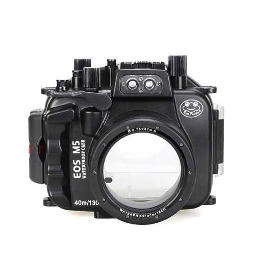 SeaFrogs 40M Waterproof Underwater Camera Housing Case for Canon EOS M5 18-55mm - Picture 2 of 9