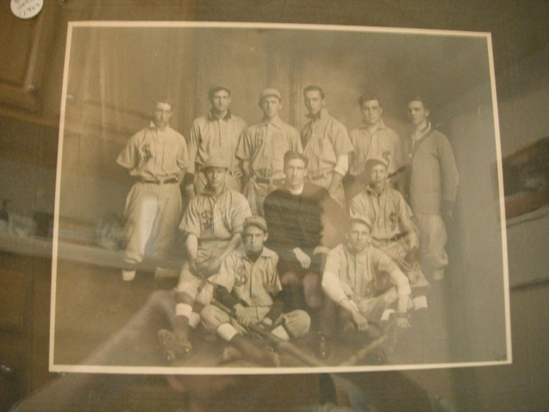Rare Antique 1909 St John's College Baseball Team Cabinet Photo Toledo Ohio