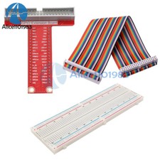 Raspberry Pi 2 B Kits T Type GPIO Extension Board Breadboard 40Pin Rainbow Cable