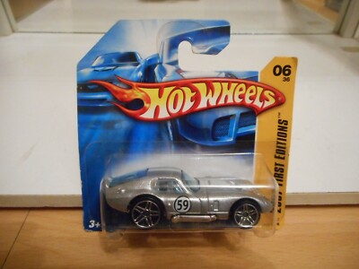 Hotwheels 2007 First Edition Shelby Cobra Daytona Coupe in grau auf Blister