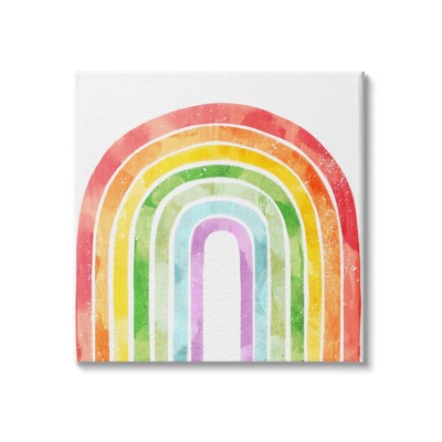 Classic Rainbow Sky Distressed Arch Patterns, Designed by Ziwei Li Canvas Wal...