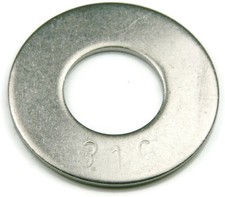 Marine Flat Washers 316 Stainless Steel Standard Flat Washers - Sizes #4 - 2