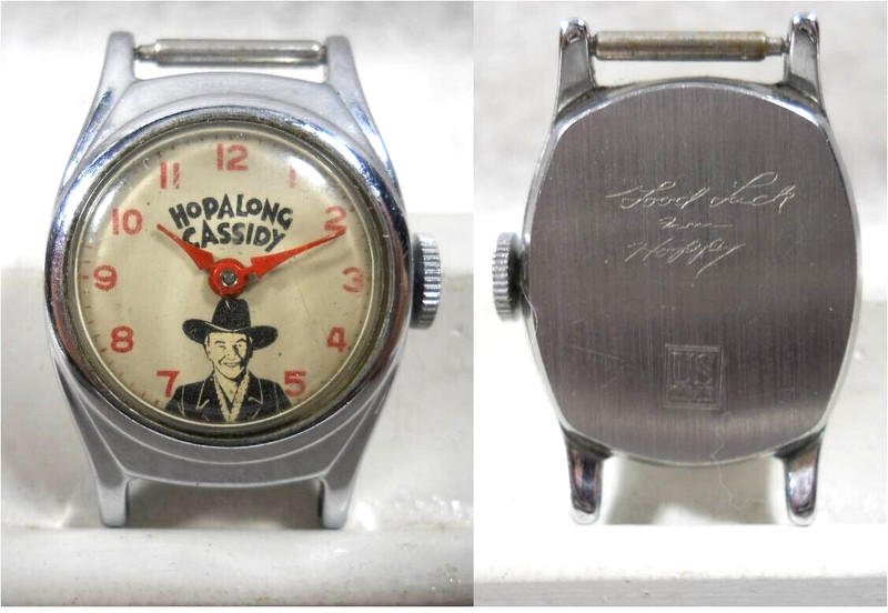 1950's Hopalong Cassidy US Time Working Ingersoll Watch “Good Luck from Hoppy"