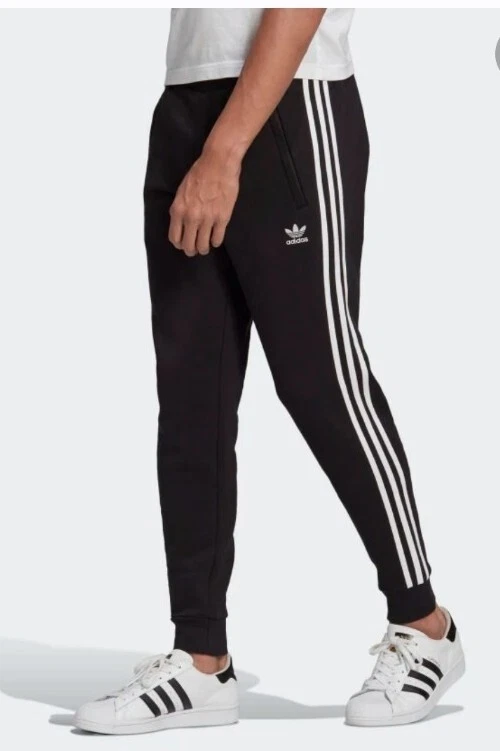 Adidas Black Originals Stripe Track Jogger Pants Mens Size XL NWT