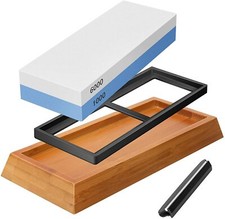 Knife Sharpening Stone 2 Sided Grit 1000/6000...