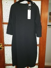BNWT Saint Tropez Dress Size S Black  Evening Party wider sleeves