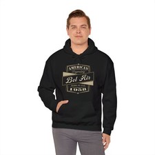 1958 Bel Air Gift Hoodie  Heavy Blend Sweatshirt  Classic Car Birthday Shirt