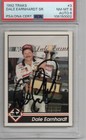 1992 TRAKS DALE EARNHARDT AUTOGRAPHED CARD#3 PSA/DNA CERTIFIED NM-MT 8 AUTO 6